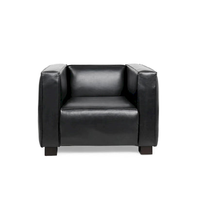 Goyette Faux Leather Club Chair by Christopher Knight Home