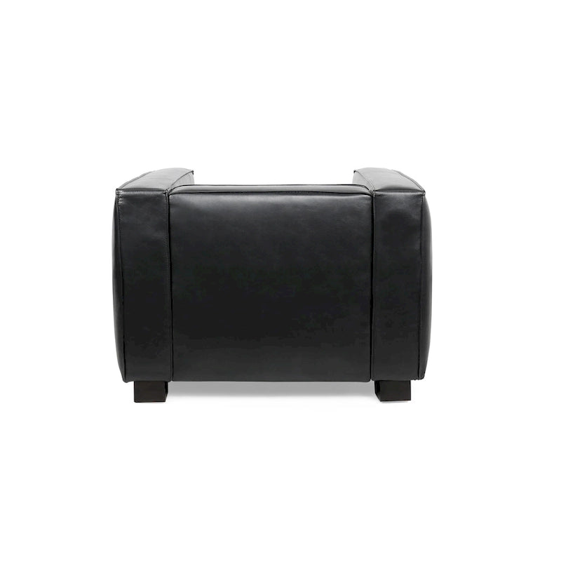 Goyette Faux Leather Club Chair by Christopher Knight Home