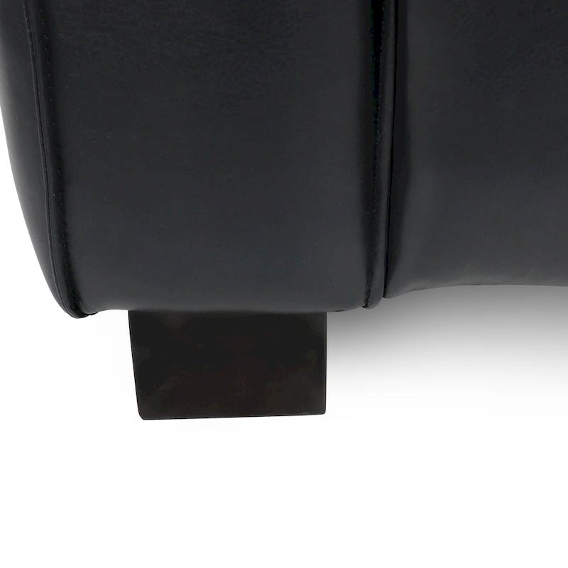 Goyette Faux Leather Club Chair by Christopher Knight Home