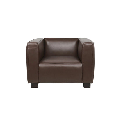 Goyette Faux Leather Club Chair by Christopher Knight Home