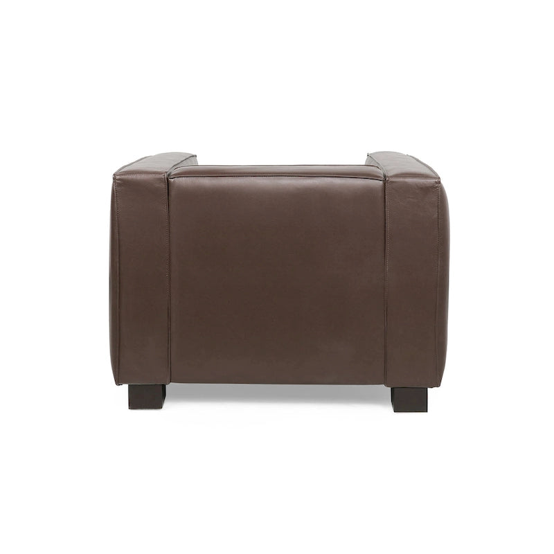 Goyette Faux Leather Club Chair by Christopher Knight Home