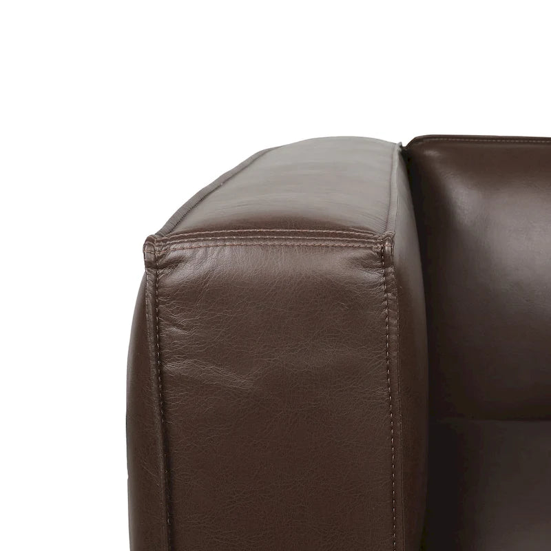 Goyette Faux Leather Club Chair by Christopher Knight Home