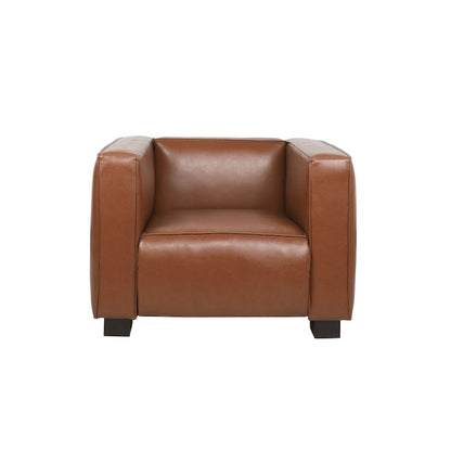 Goyette Faux Leather Club Chair by Christopher Knight Home