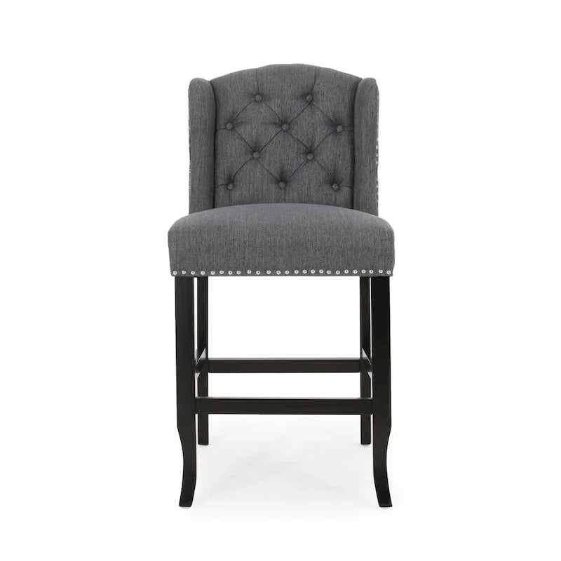 Foxcroft Wingback Counter Stool (Set of 2) by Christopher Knight Home