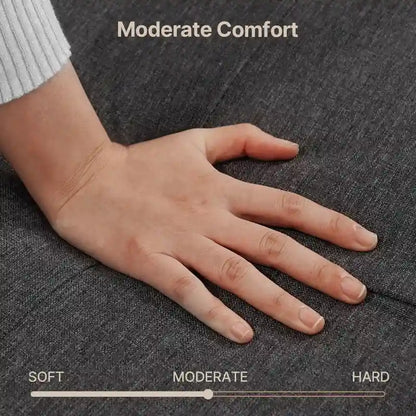 3 Seater Upholstered Living Room Sleeper Sofa, Recliner Sofa Bed with Backrest