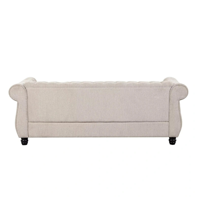 Morden Fort Chesterfield Tufted Velvet Sofa