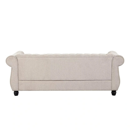 Morden Fort Chesterfield Tufted Velvet Sofa