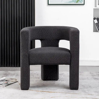 KINWELL 28 Wide Boucle Upholstered Square Armchair