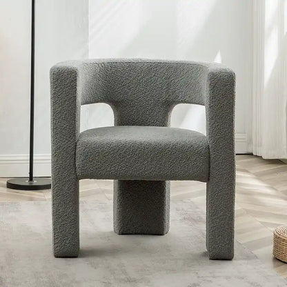 KINWELL 28 Wide Boucle Upholstered Square Armchair