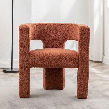 KINWELL 28 Wide Boucle Upholstered Square Armchair