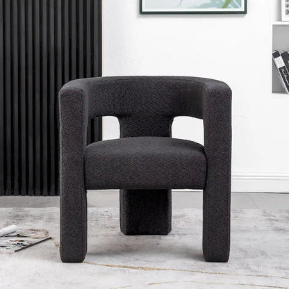 KINWELL 28 Wide Boucle Upholstered Square Armchair