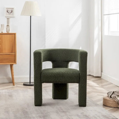 KINWELL 28 Wide Boucle Upholstered Square Armchair