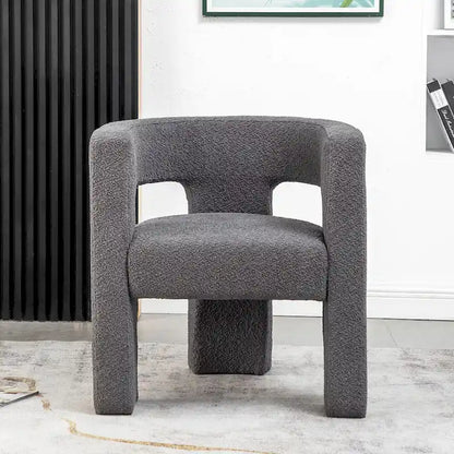 KINWELL 28 Wide Boucle Upholstered Square Armchair