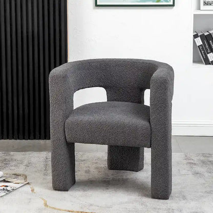 KINWELL 28 Wide Boucle Upholstered Square Armchair