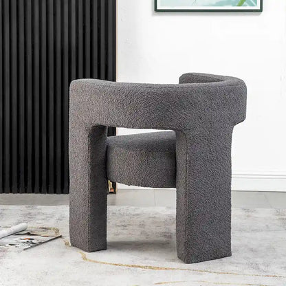 KINWELL 28 Wide Boucle Upholstered Square Armchair