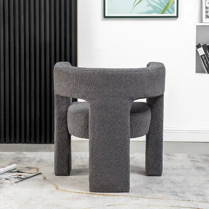 KINWELL 28 Wide Boucle Upholstered Square Armchair