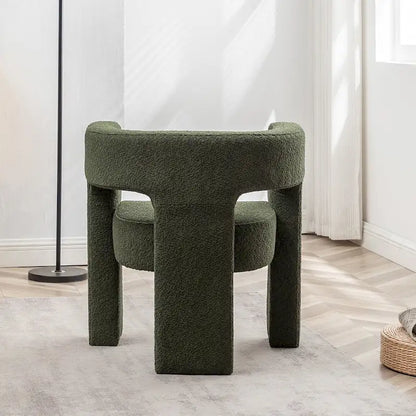 KINWELL 28 Wide Boucle Upholstered Square Armchair