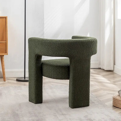 KINWELL 28 Wide Boucle Upholstered Square Armchair