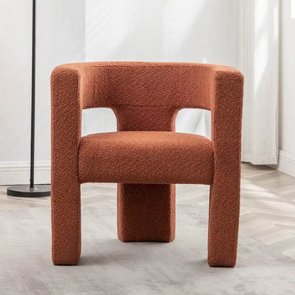 KINWELL 28 Wide Boucle Upholstered Square Armchair