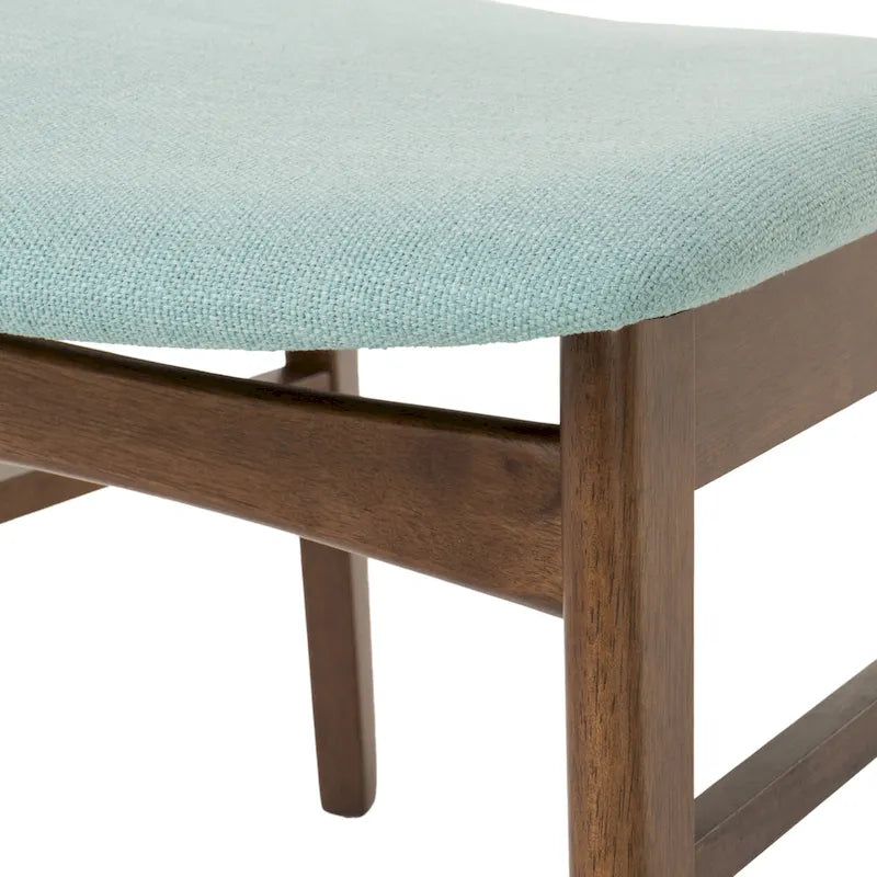 Fabric-upholstered Wood Dining Chairs (Set of 2) by Christopher Knight