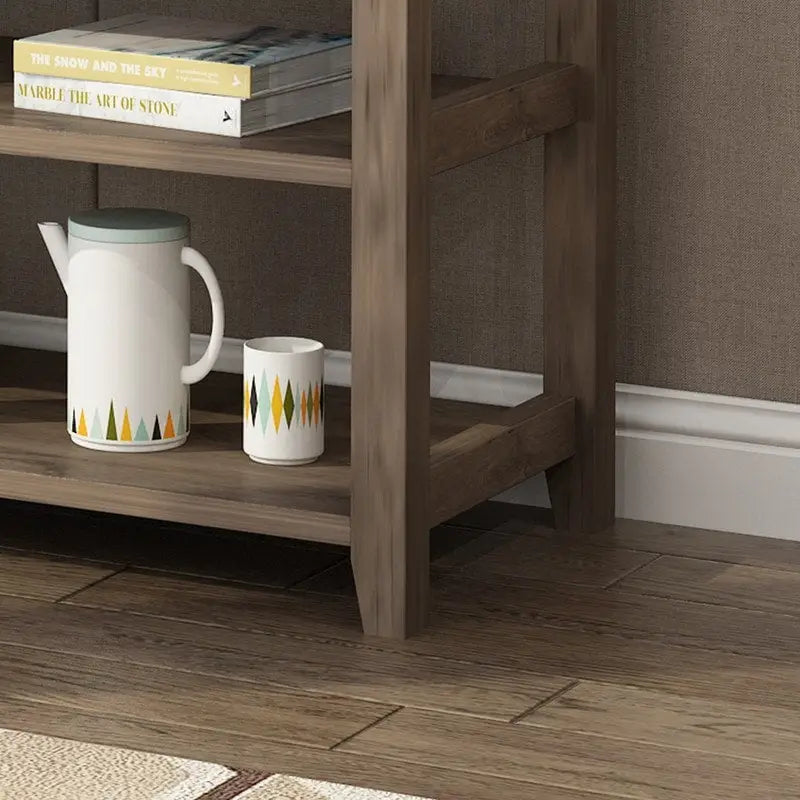 Entryway Console Table with 3 Drawers and 2 Open Shelves