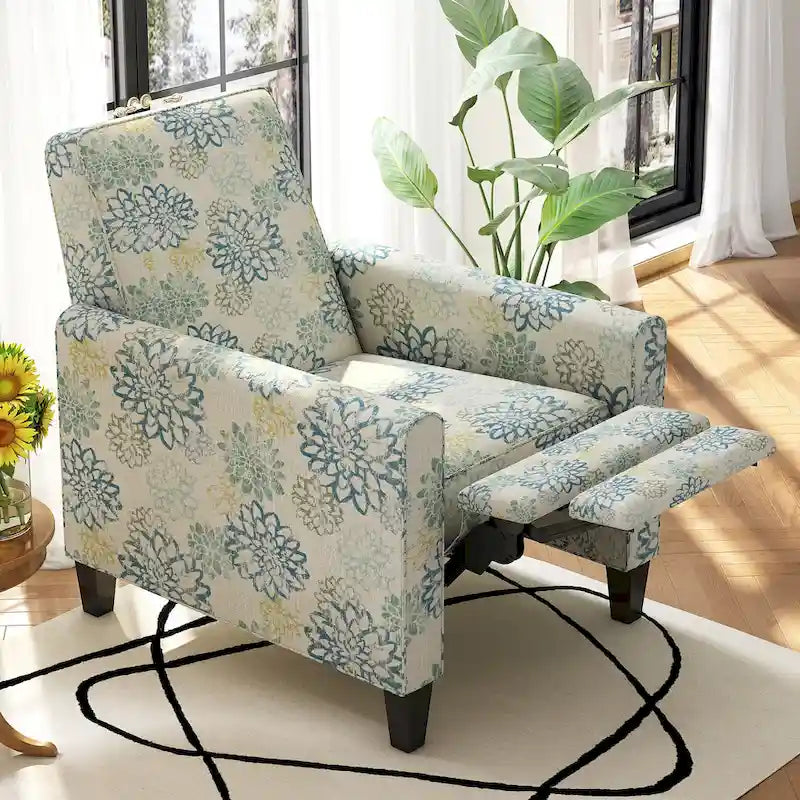Darvis Floral Recliner Club Chair by Christopher Knight Home