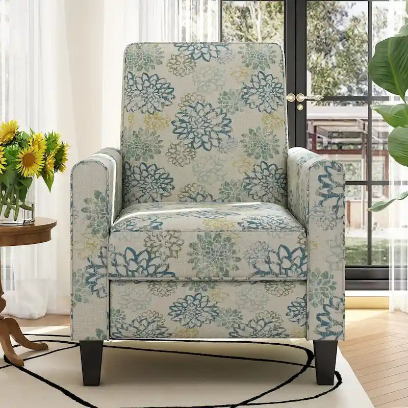 Darvis Floral Recliner Club Chair by Christopher Knight Home