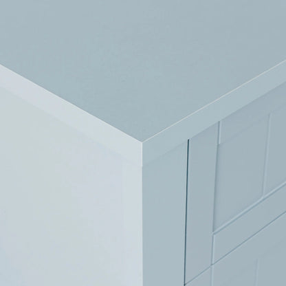 Modern Drawer Dresser for Bedroom,Chest of Dressers with Solid Wood Frame Retro Buffet Sideboard with Shell Handle