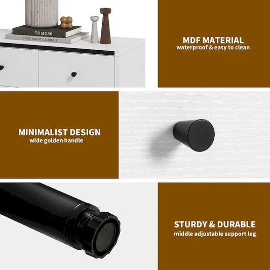 Moasis Modern 6 Drawers/7 Drawer Chest of Drawer Double Dresser