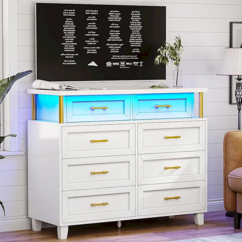 Dresser for Bedroom with 8 Drawer Dresser, Chests of Drawers