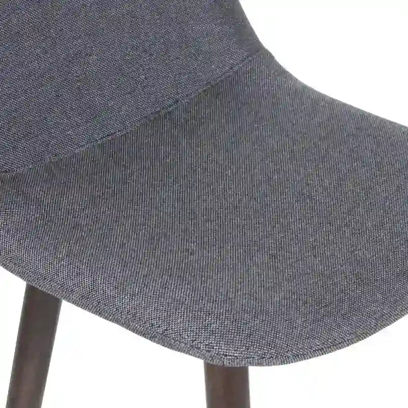 Upholstered Solid Wood Counter Stool With Footrest by East at Main