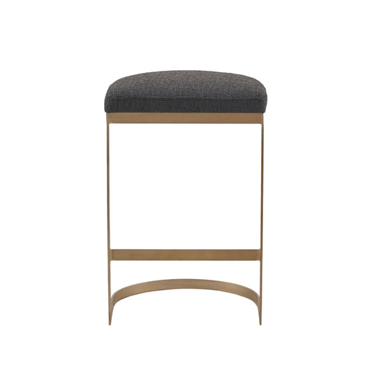 Madison Park Marc Charcoal/ Antique Gold Counter Stool