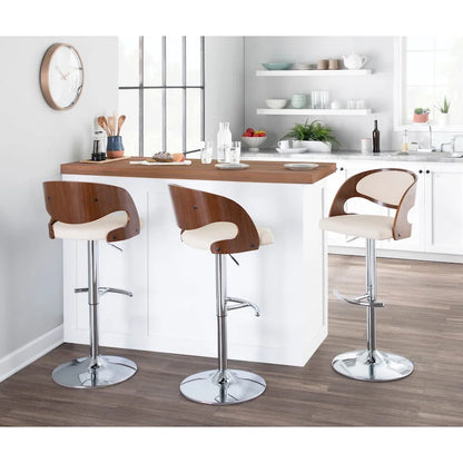 Carson Carrington Visby Adjustable Barstool with Swivel - N/A