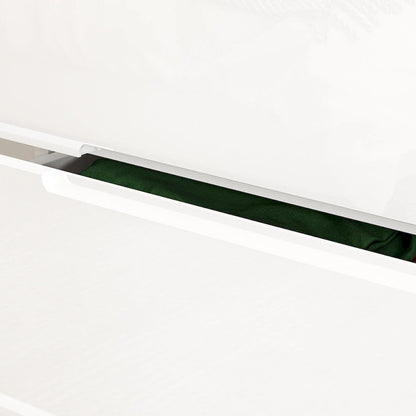 31.5 High Gloss Chest With Light Chest w/5 Drawers&Spacious Tabletop