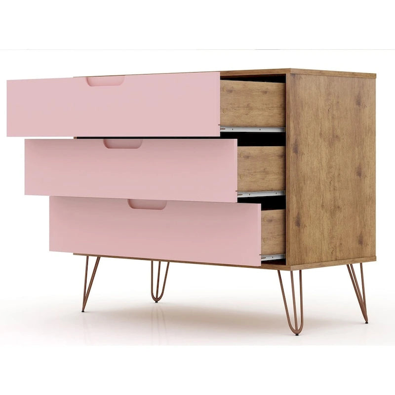 Bandene Mid-century Modern 3-drawer Dresser