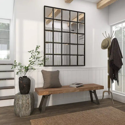 Lovely Wood Contemporary Shell Inlay Stool