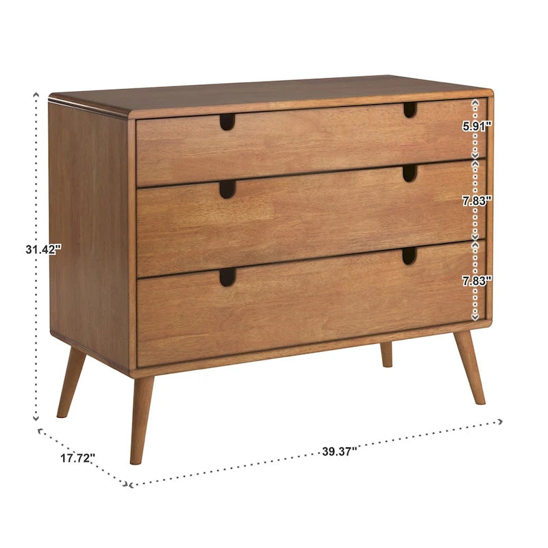 Clark Oak Finish 3-drawer Dresser by iNSPIRE Q Modern