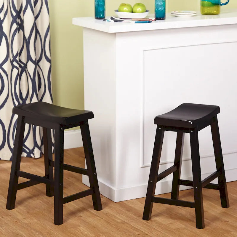 Simple Living Black Belfast 5-piece Saddle Dining Set