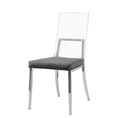 Copper Grove Brusartsi Modern Clear Acrylic Dining Chairs (Set of 2)