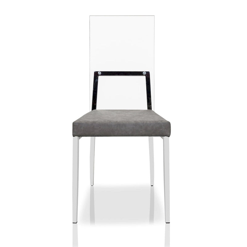 Copper Grove Brusartsi Modern Clear Acrylic Dining Chairs (Set of 2)