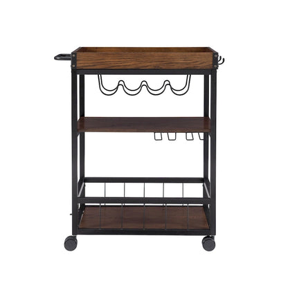 Wheeler Industrial Kitchen & Wine Cart