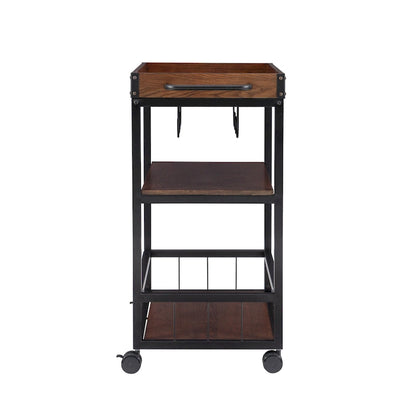 Wheeler Industrial Kitchen & Wine Cart
