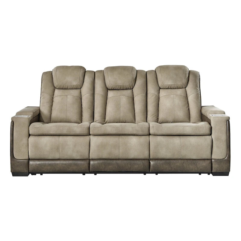 Next-Gen DuraPella Power Recliner Sofa with Adjustable Headrest