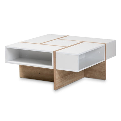 Carson Carrington Uljeshult Modern and Contemporary Wood Coffee Table
