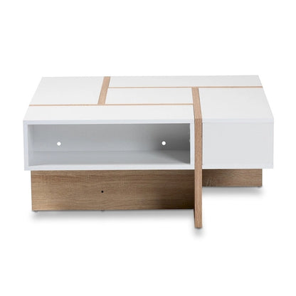 Carson Carrington Uljeshult Modern and Contemporary Wood Coffee Table