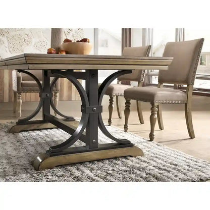 Roundhill Furniture Birmingham 9-pc. Removable-leaf Dining Table and Armchairs Set