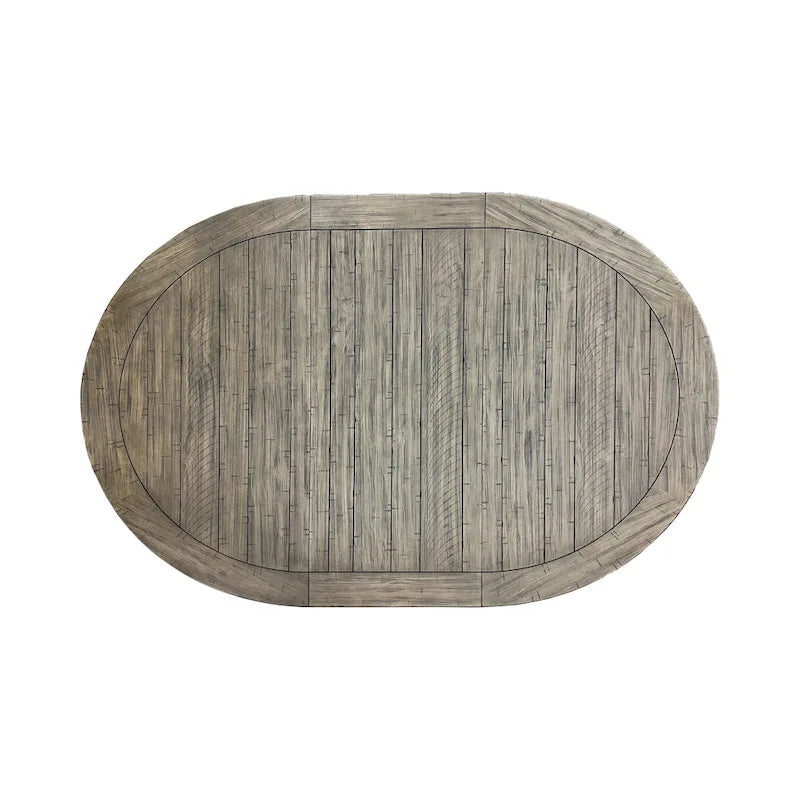 Roundhill Furniture Harola 7-Piece Dining Set, Round Pedestal Dining Table with 18 Leaf, 6 Side Chairs