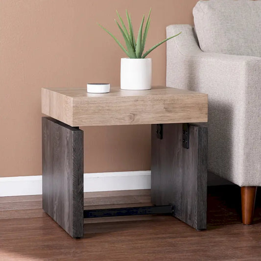 SEI Furniture Hedgefield Duo-Tone Side Table