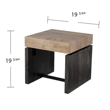 SEI Furniture Hedgefield Duo-Tone Side Table