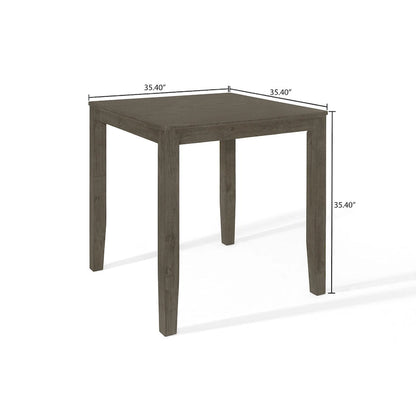 CraftPorch Simple Classy Square Counter Height Dining Table - Grey